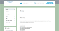 Desktop Screenshot of carolinapsychological.com